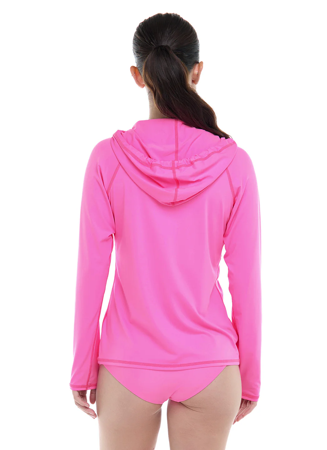 Body Glove Women's Smoothies Barbara Longsleeve UPF 50 Hooded Rash Guard - Image 16