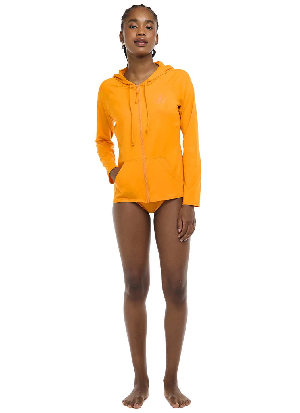 Body Glove Women's Smoothies Barbara Longsleeve UPF 50 Hooded Rash Guard - Image 40