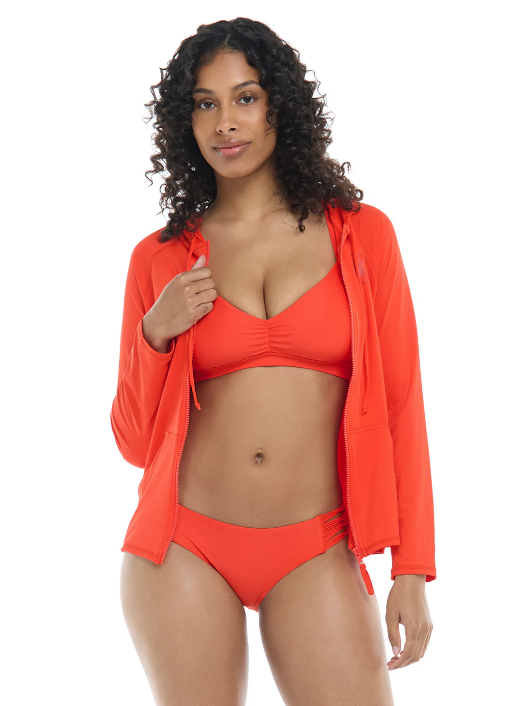 Body Glove Women's Smoothies Barbara Longsleeve UPF 50 Hooded Rash Guard - Image 5
