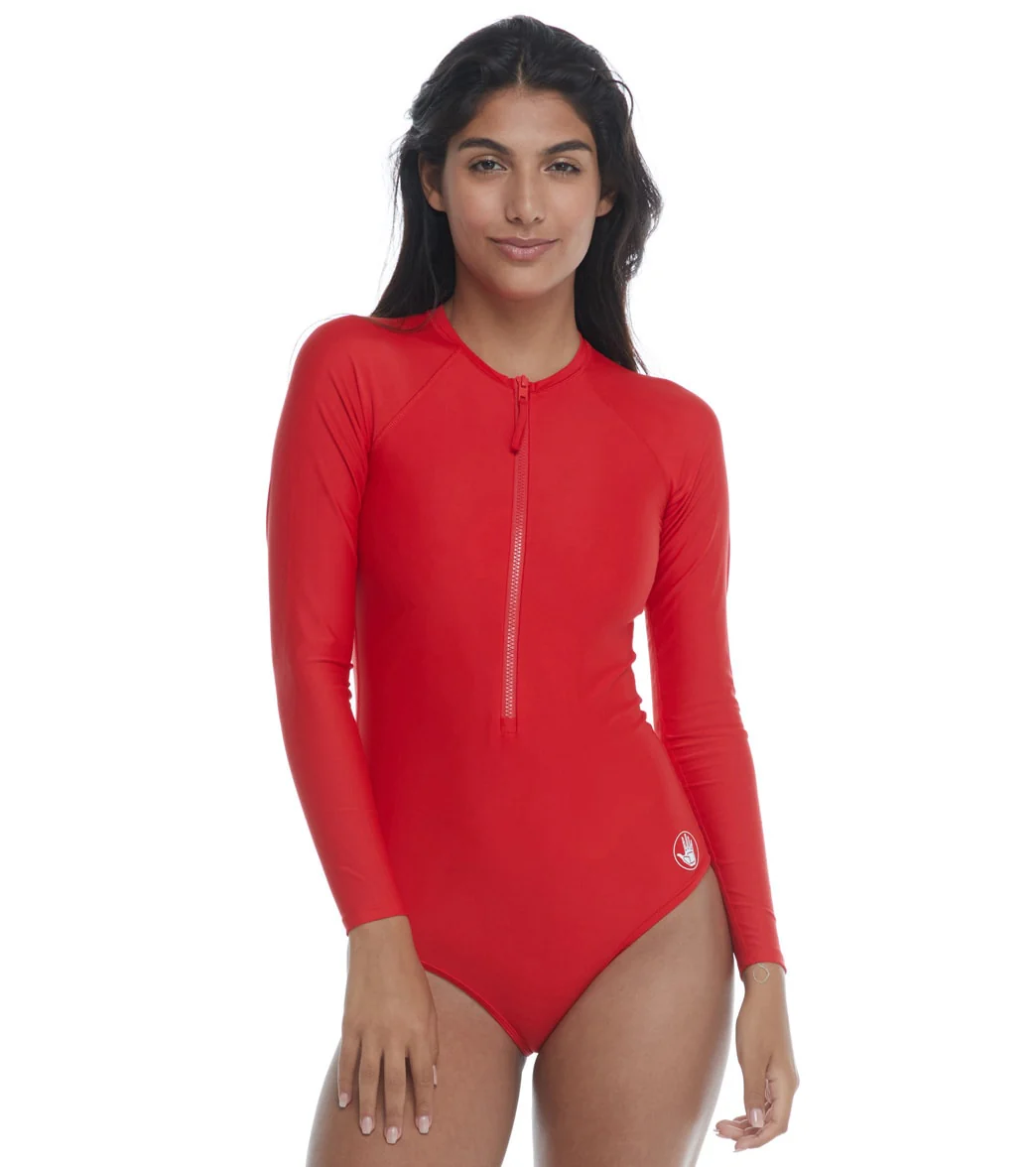 Body Glove Women's Smoothies Chanel Long Sleeve One Piece Swimsuit - Image 37