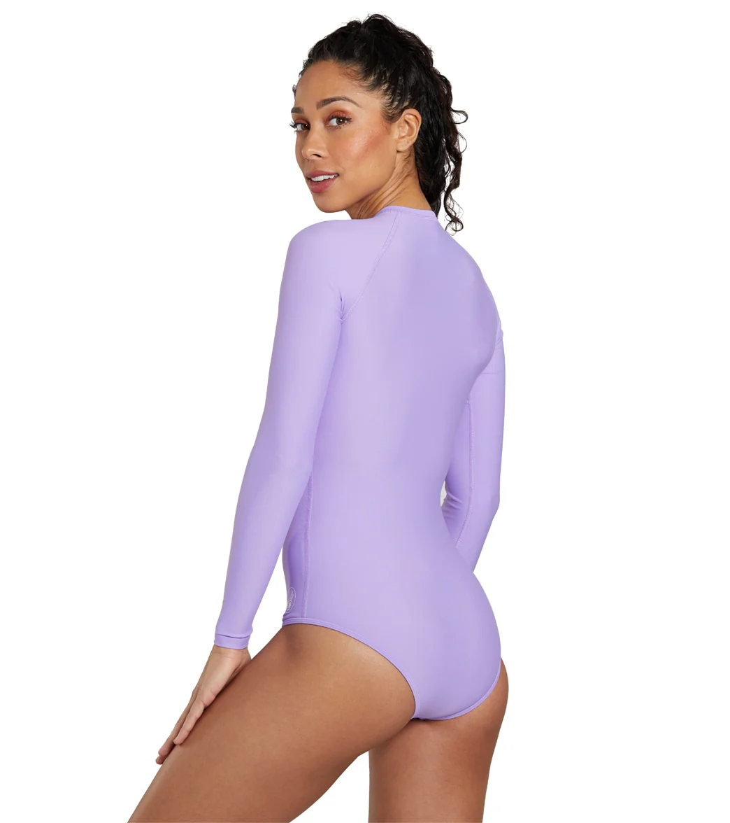 Body Glove Women's Smoothies Chanel Long Sleeve One Piece Swimsuit - Image 9