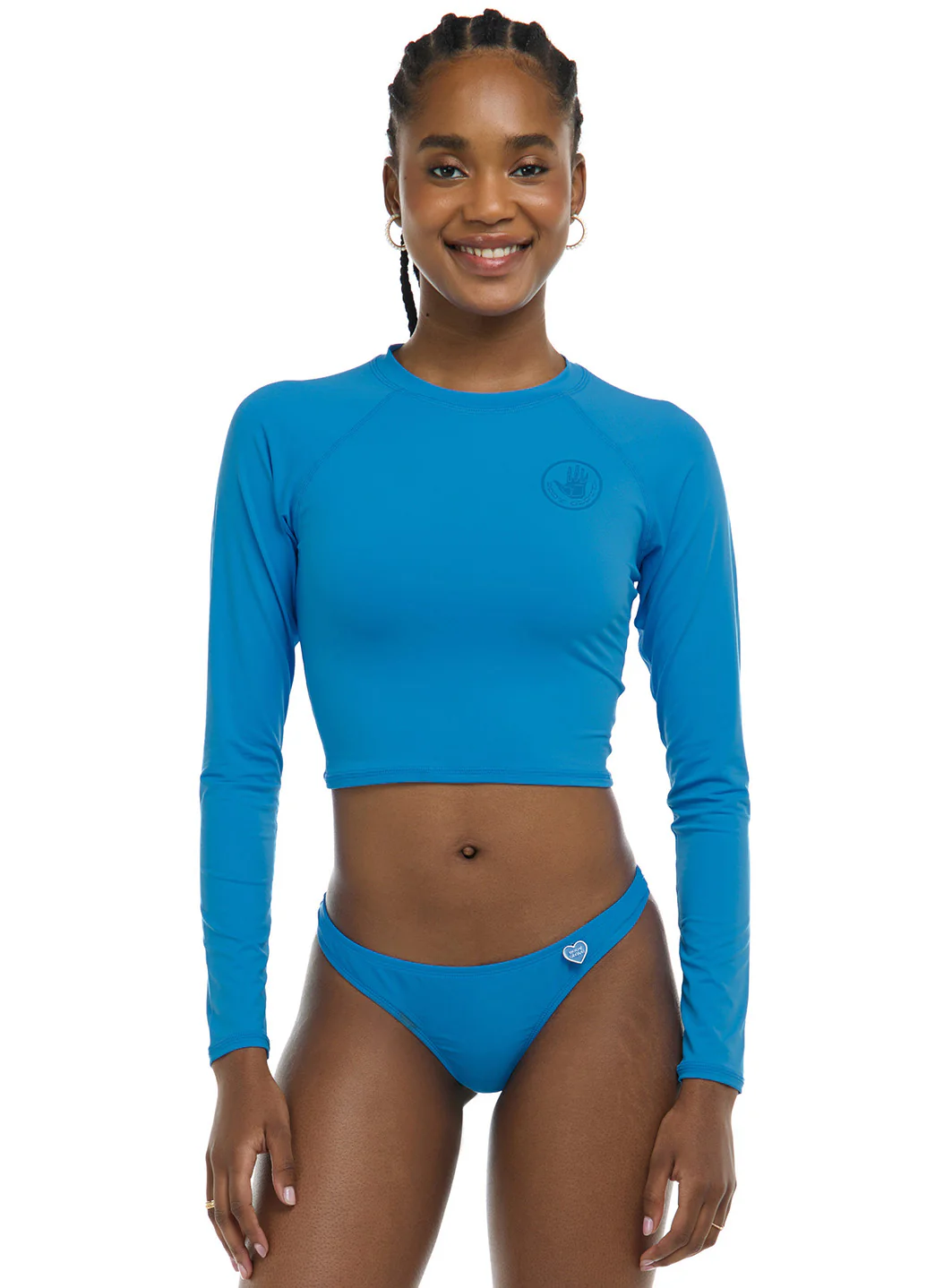 Body Glove Women's Smoothies Let It Be Long Sleeve Crop Rash Guard - Image 39