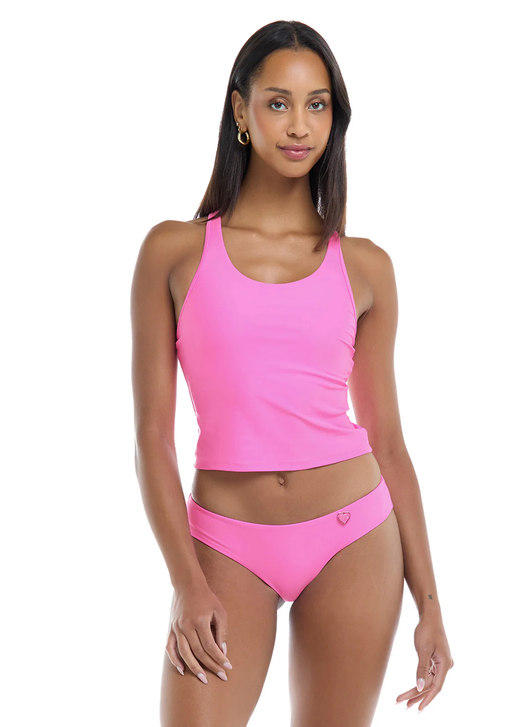 Body Glove Women's Smoothies Reva Racer Back Crop Tankini Top - Image 46