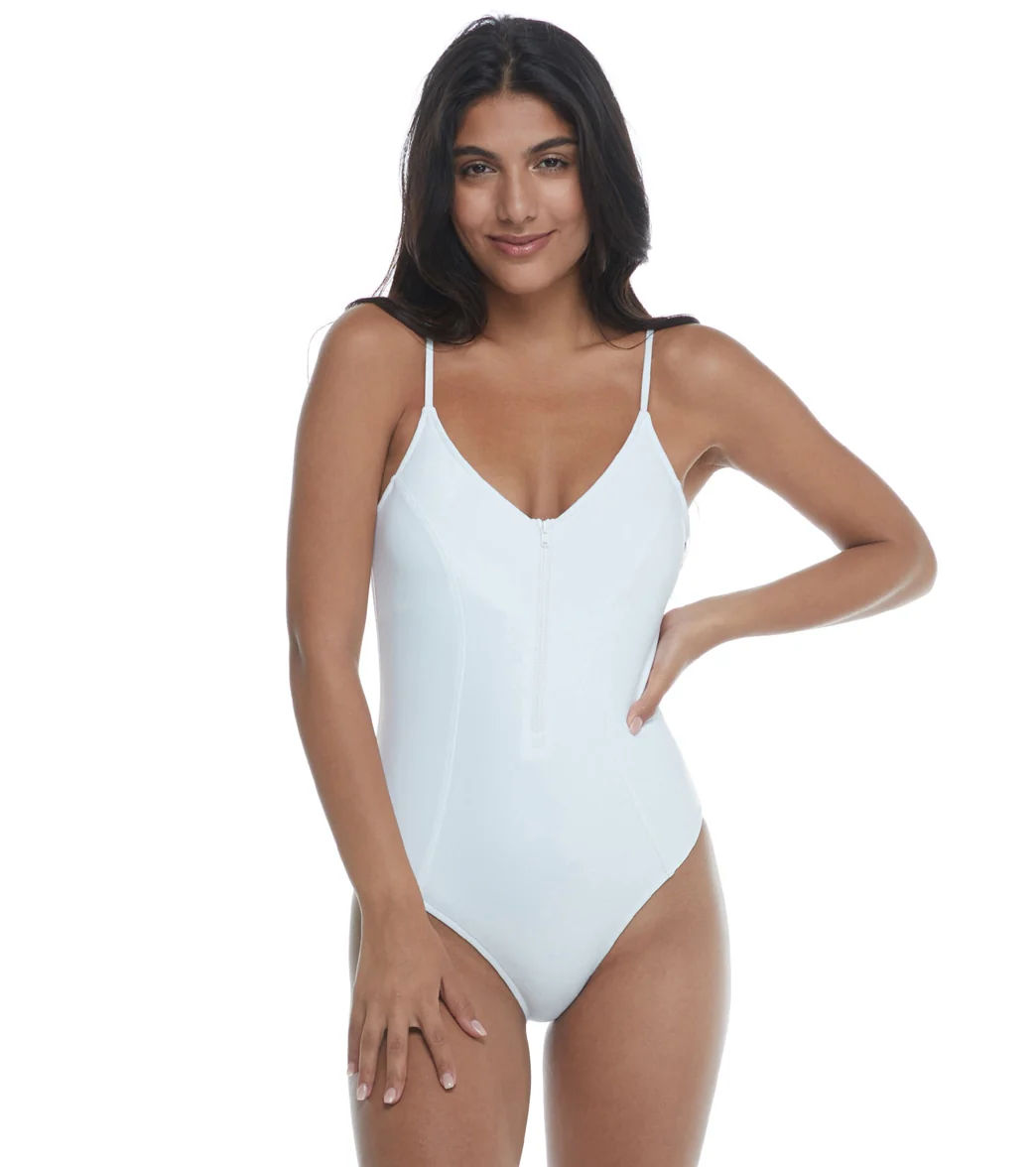 Body Glove Women's Smoothies Skylar Zip One Piece Swimsuit - Image 24