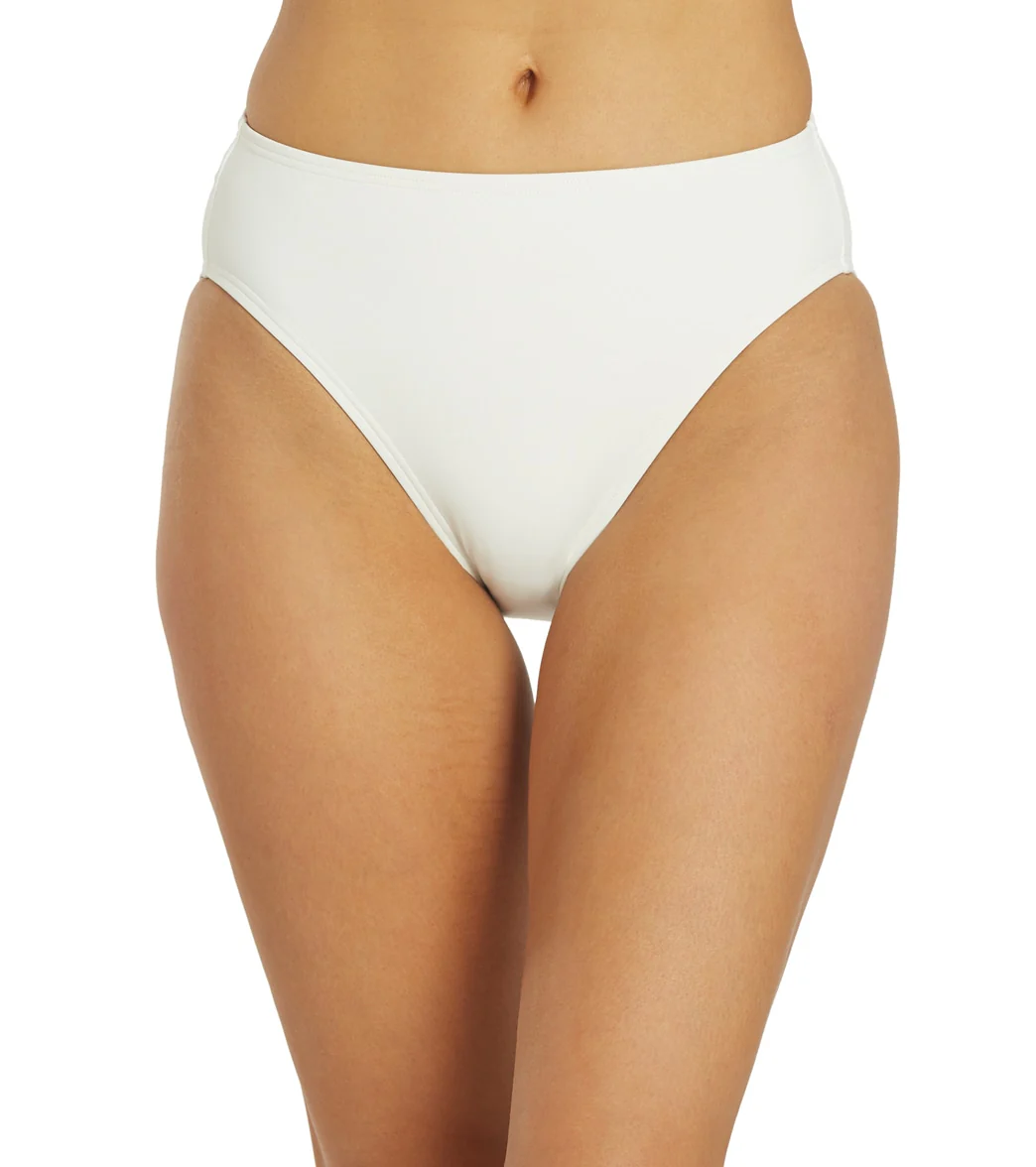 Carmen Marc Valvo Women's Twisted Tides High Waist Bikini Bottom
