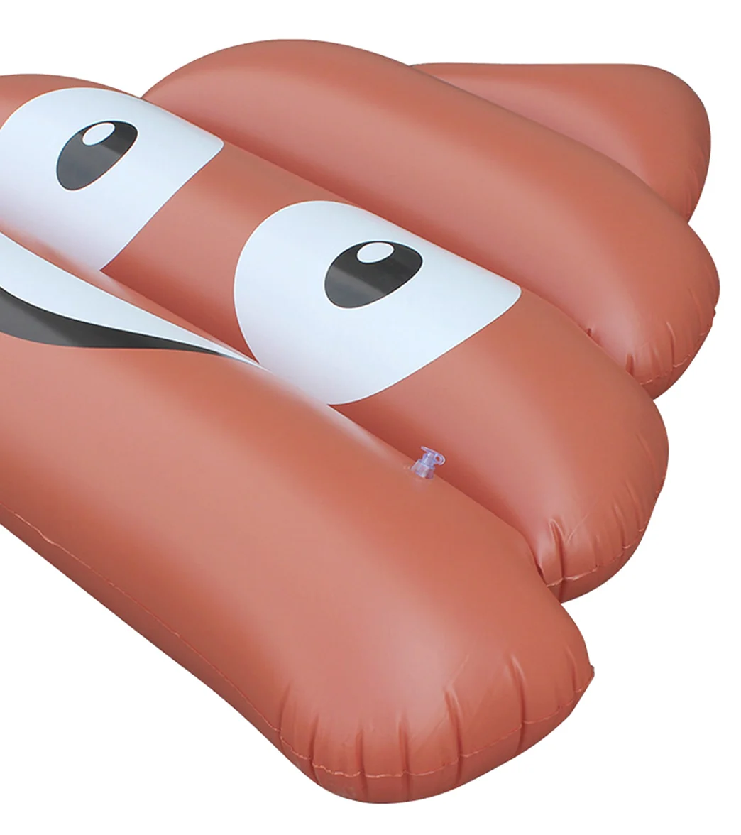 ClubSwim Emoji Poop Inflatable Pool Float Lounger 63" - Image 2