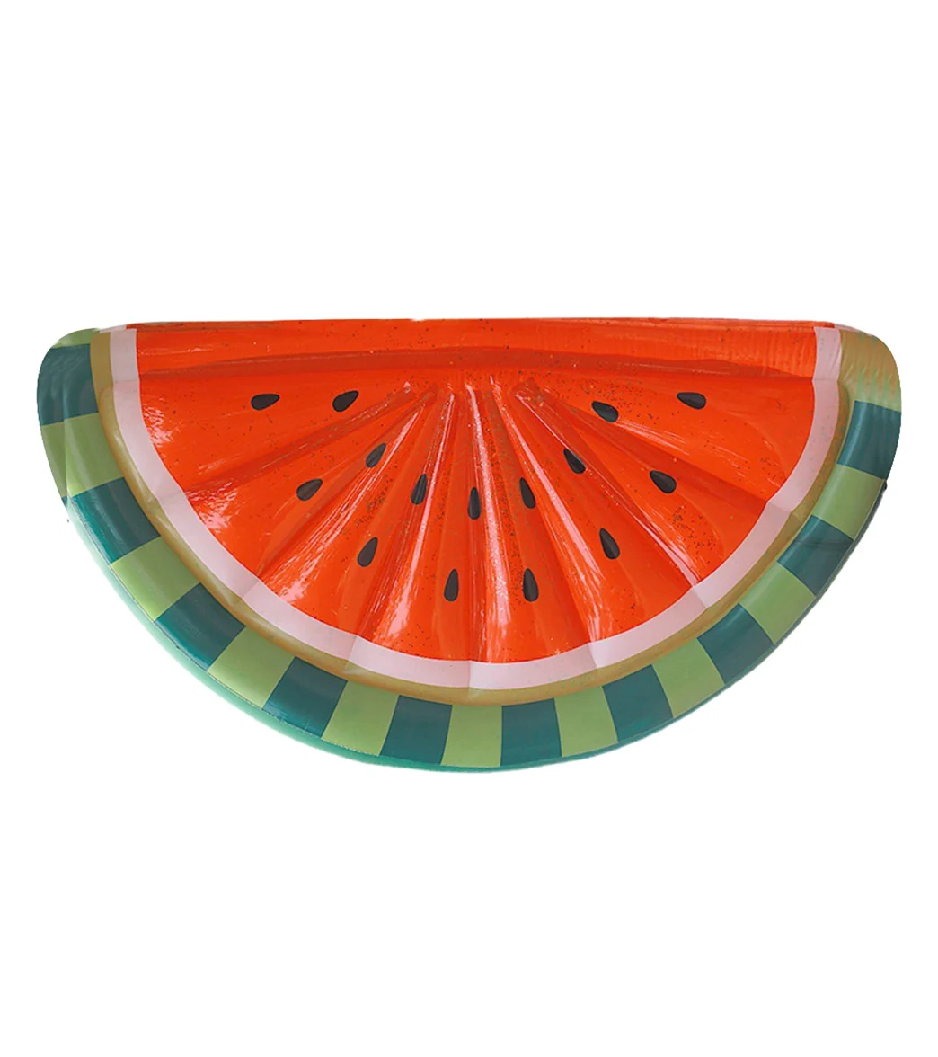 ClubSwim Watermelon Inflatable Pool Float Lounger with Glitter 69"