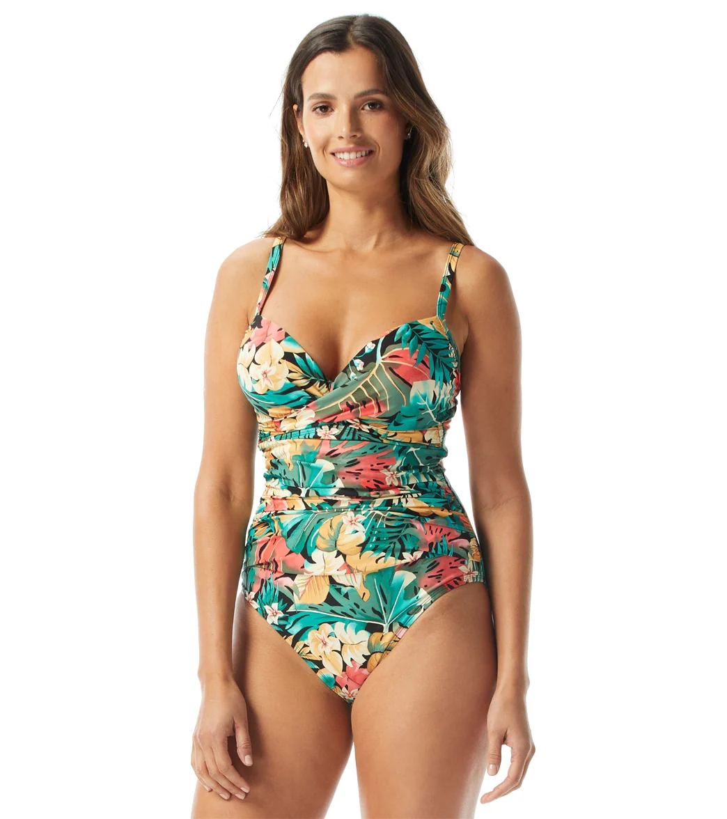 Coco Reef Women's Passion Flower Bra Sized Wrap One Piece Swimsuit (C/D/DD/E Cup) - Image 4
