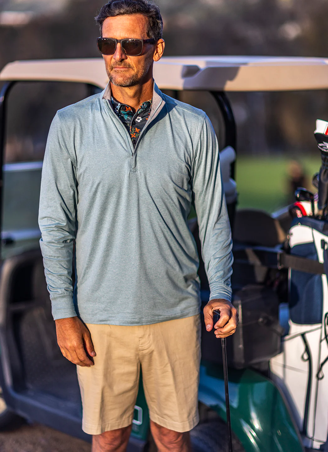 Cova by Jantzen Men's 19th Hole Long Sleeve UPF 50 Performance Swim Shirt - Image 13