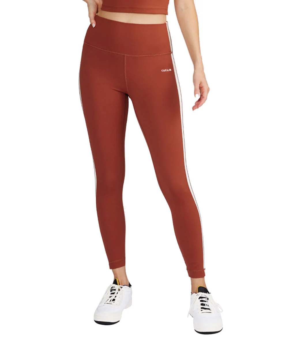 Cream Yoga Hana 7/8 Side Stripe Legging - Image 12