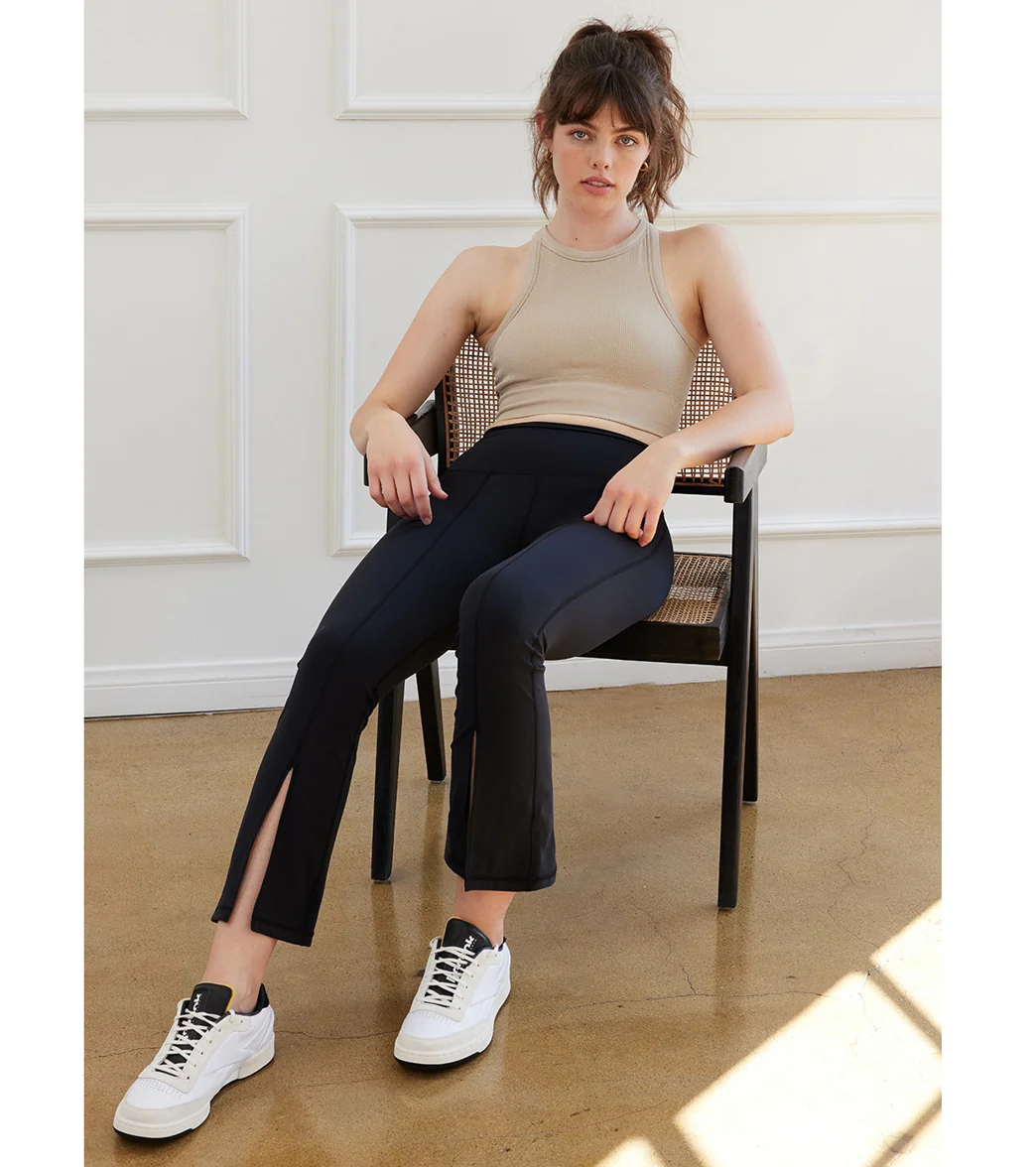 Cream Yoga Julia Flare Pants - Image 3