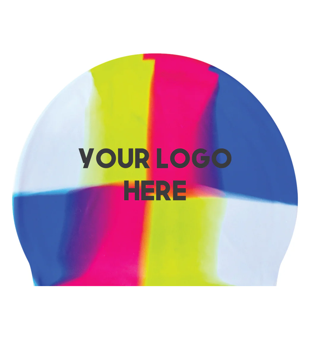 Custom Multicolor Silicone Swim Caps - Image 25