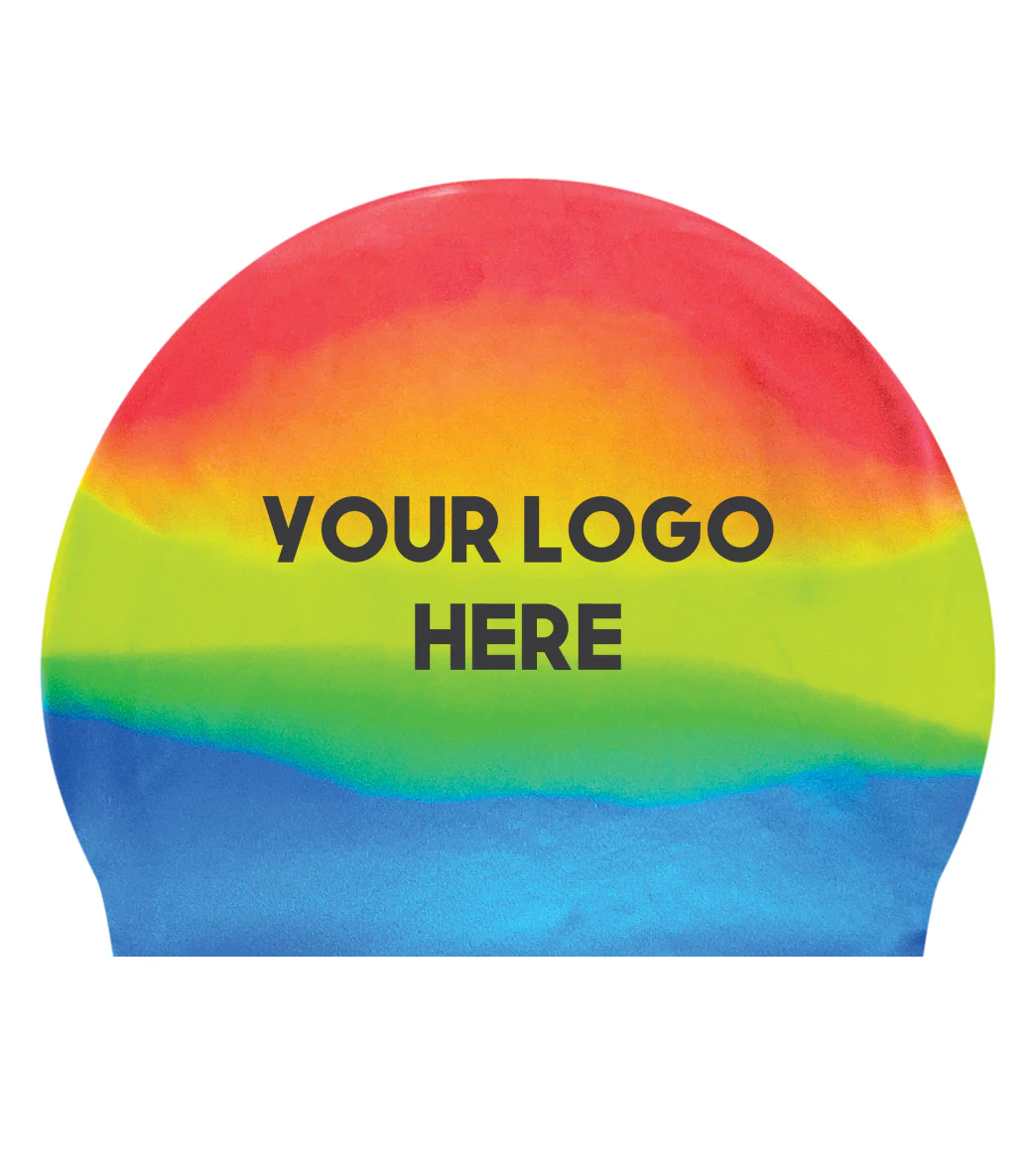Custom Multicolor Silicone Swim Caps - Image 31