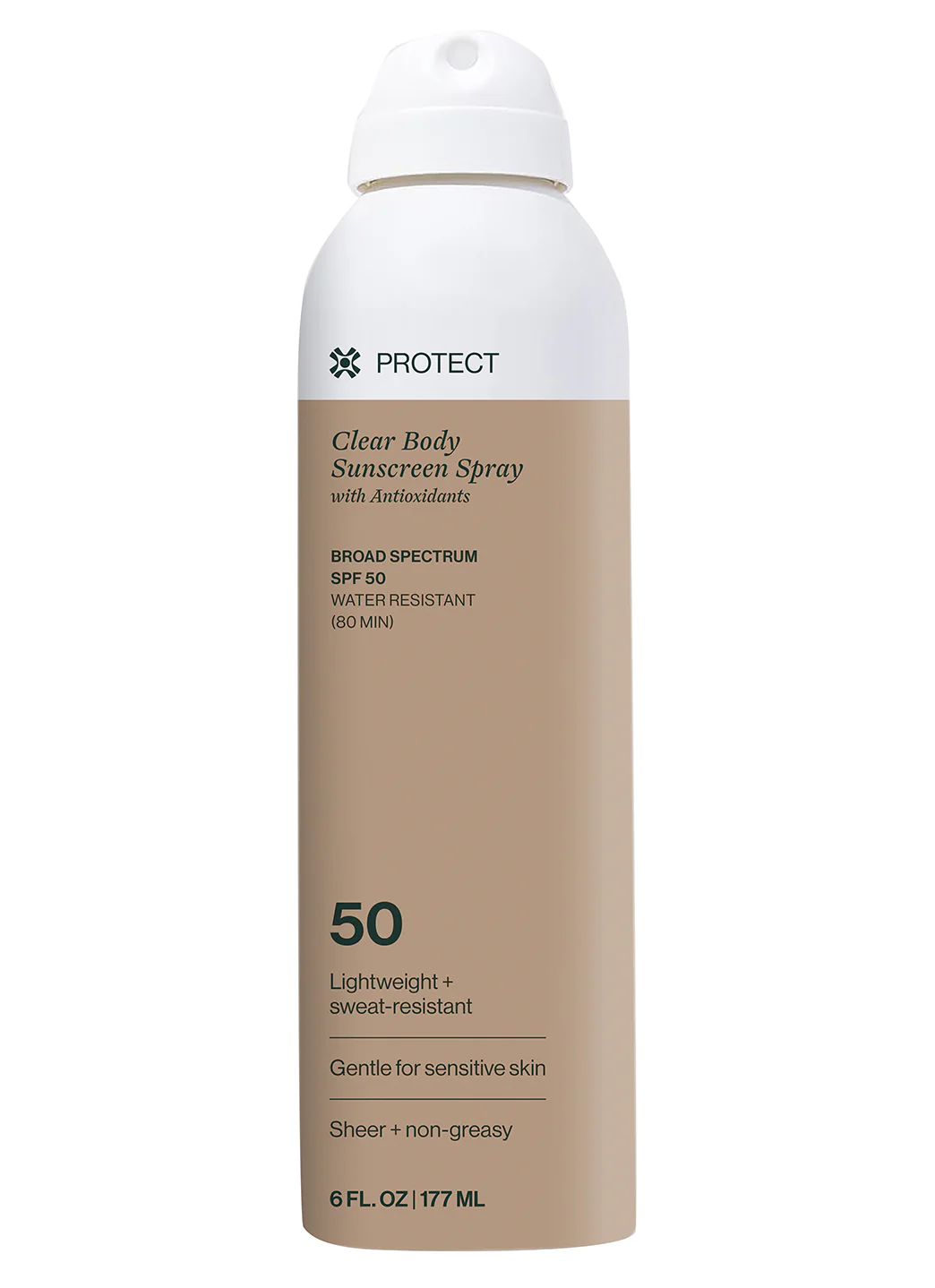 Dermasport Clear Body SPF 50 Sunscreen Spray, Water-Resistant 6fl oz