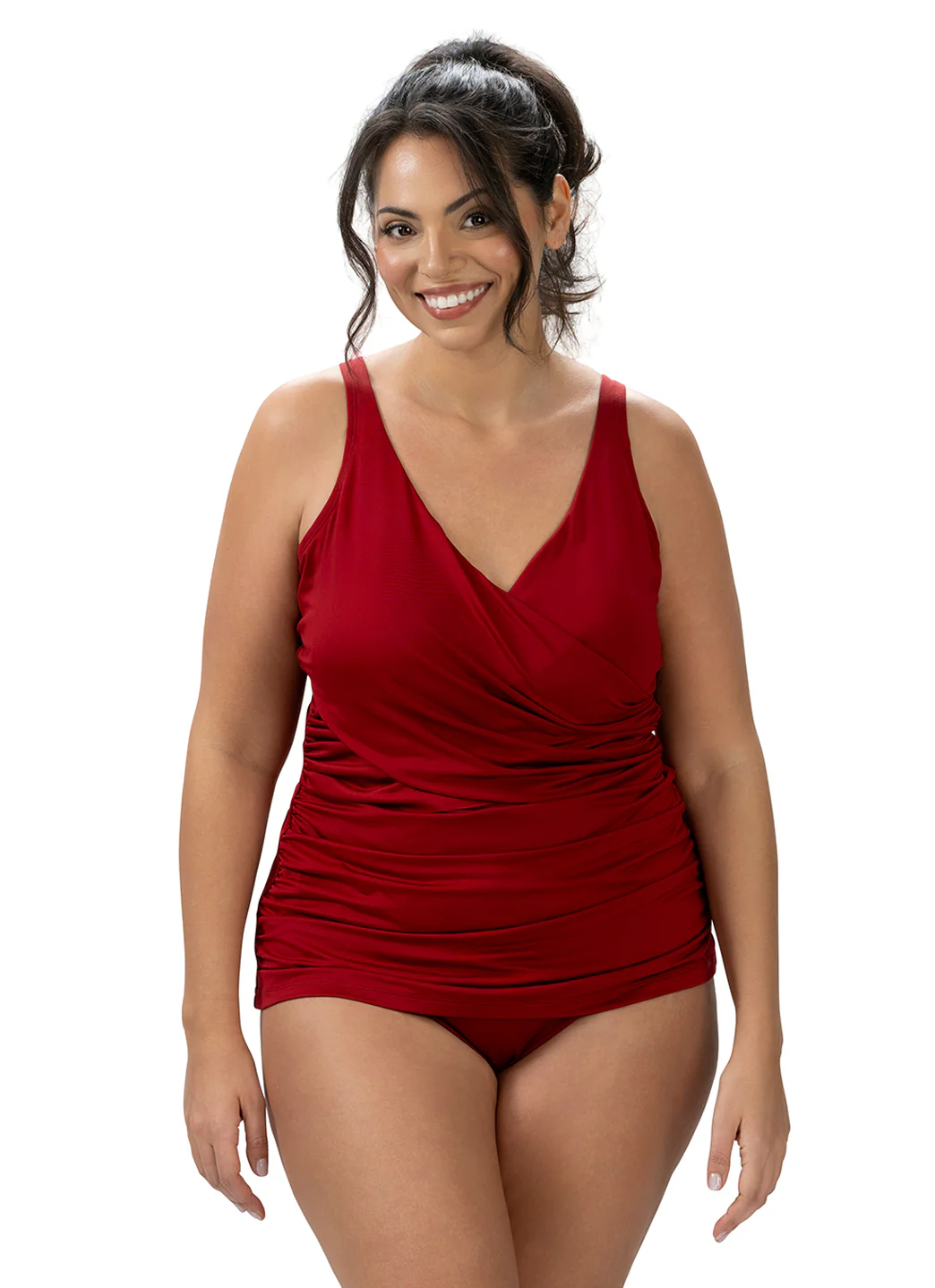 Dolfin Aquashape Women's Wrap Tankini Swimsuit Top - Image 6