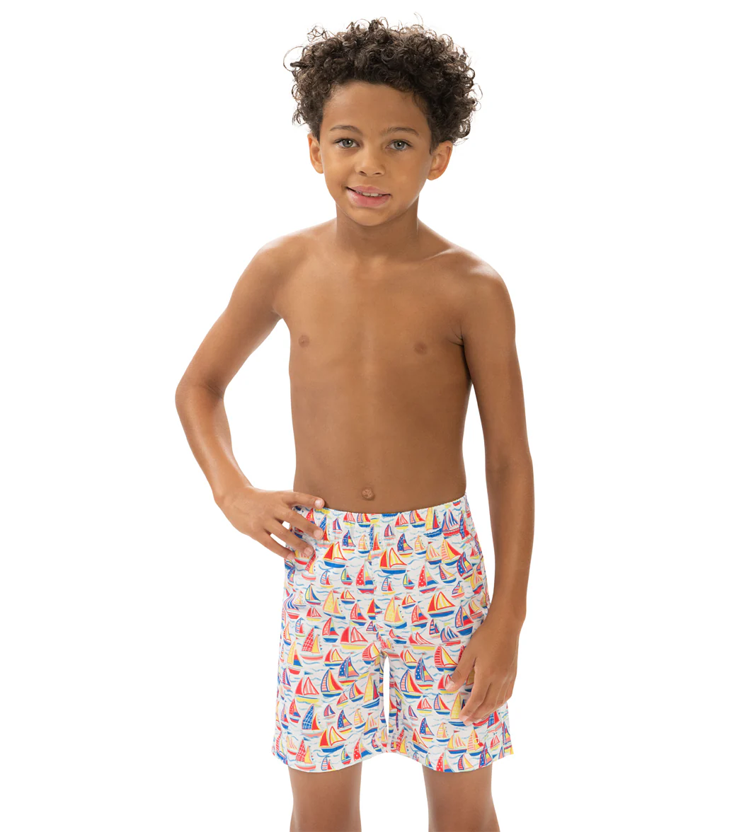 Dolfin Boys' High Tide Printed Swim Trunk (Little Kid) - Image 10