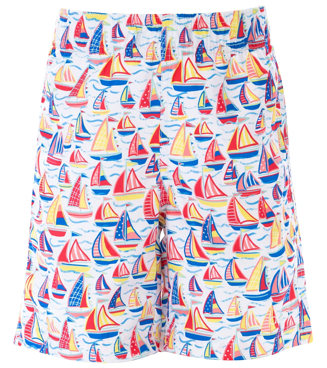 Dolfin Boys' High Tide Printed Swim Trunk (Little Kid) - Image 5