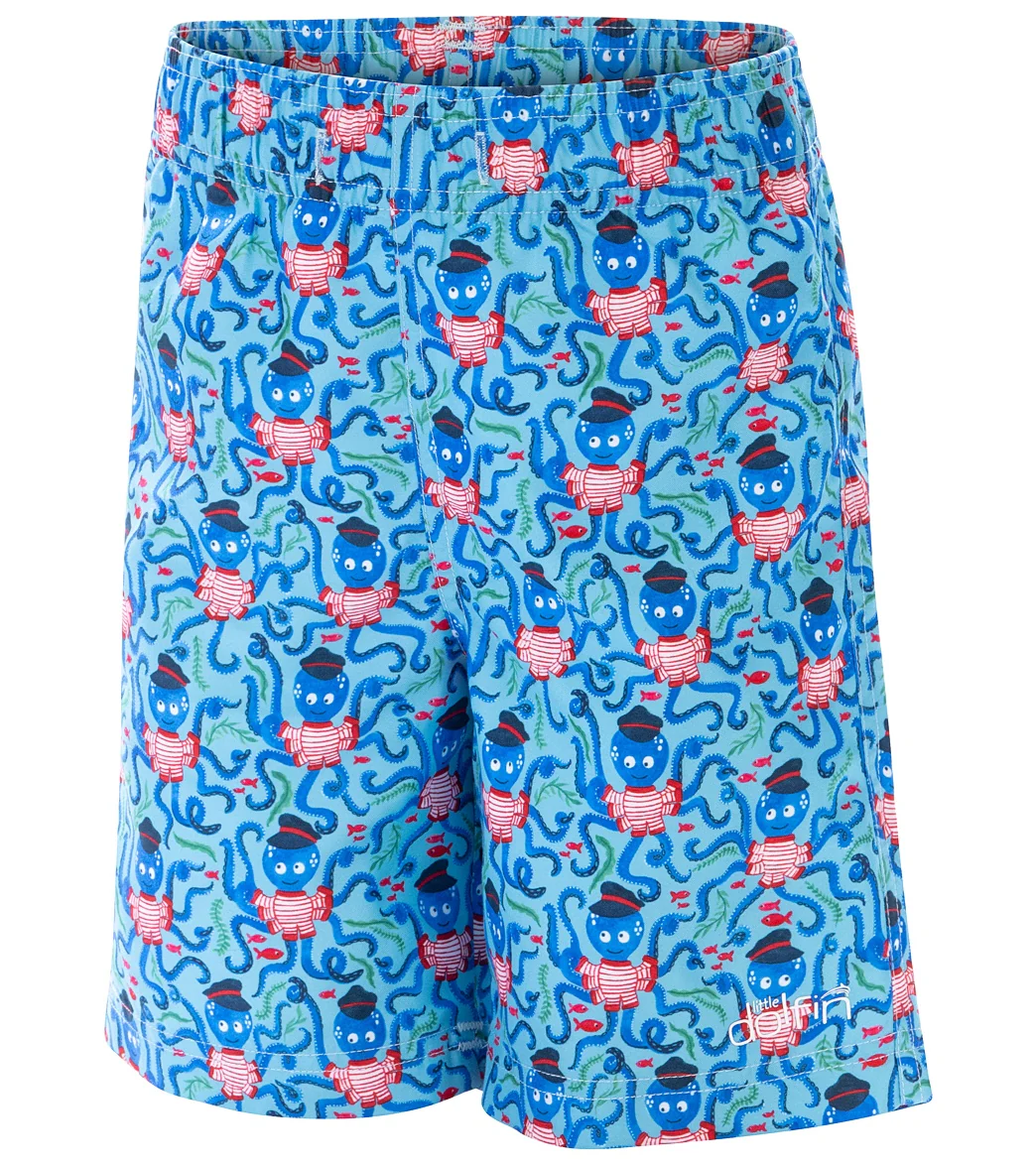 Dolfin Boys' The Captain Printed Swim Trunk (Little Kid) - Image 4