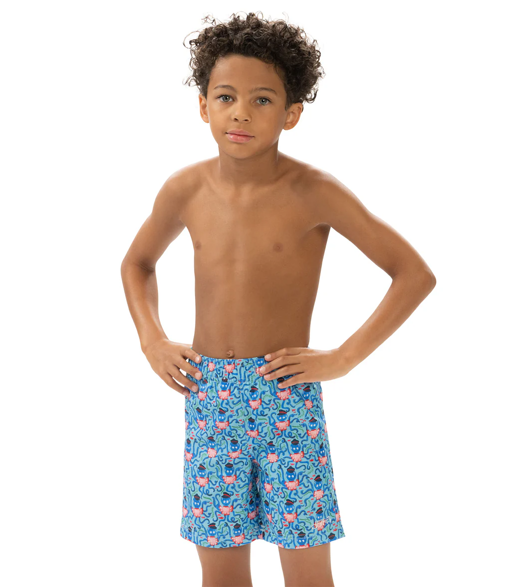 Dolfin Boys' The Captain Printed Swim Trunk (Little Kid) - Image 9