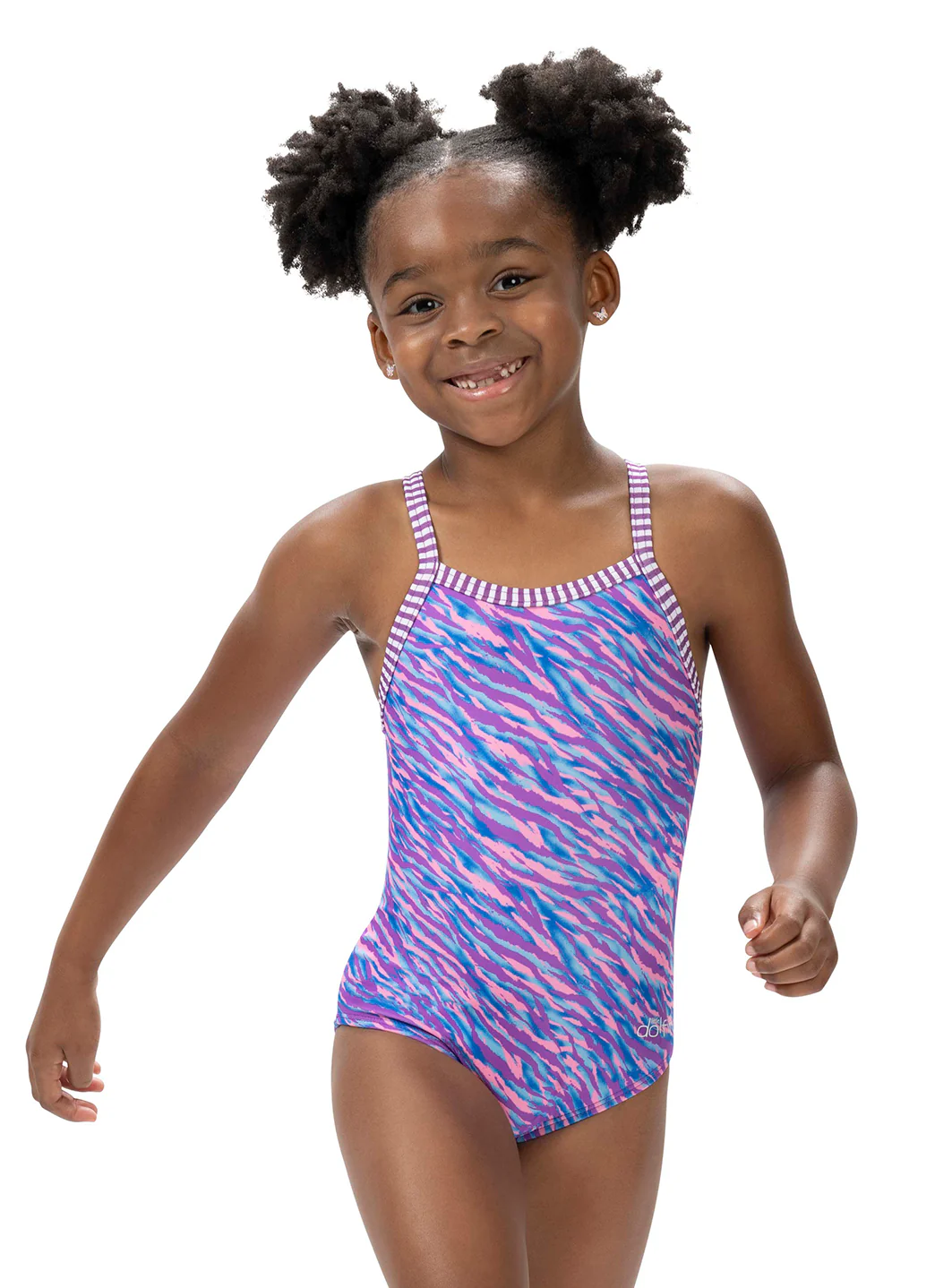 Dolfin Girls' Aurora Print One Piece Swimsuit (Toddler, Little Kid) - Image 2