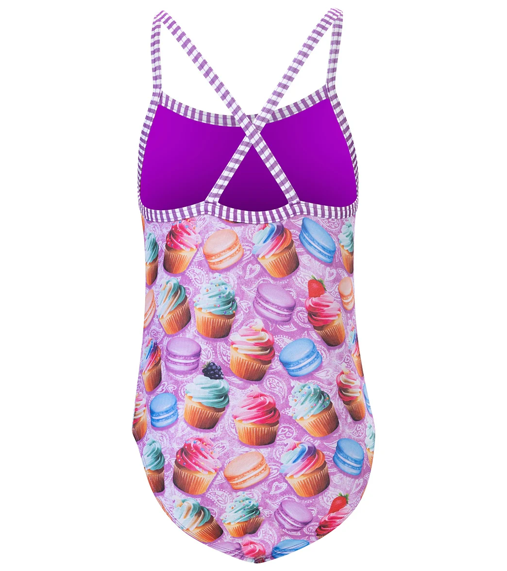 Dolfin Girls' Bon Appetit Printed One Piece Swimsuit (Big Kid) - Image 5