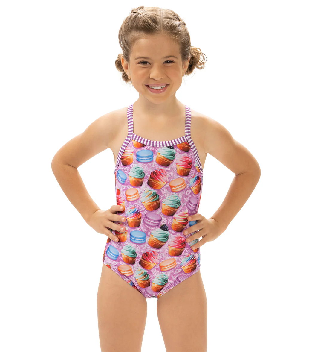 Dolfin Girls' Bon Appetit Printed One Piece Swimsuit (Little Kid) - Image 8