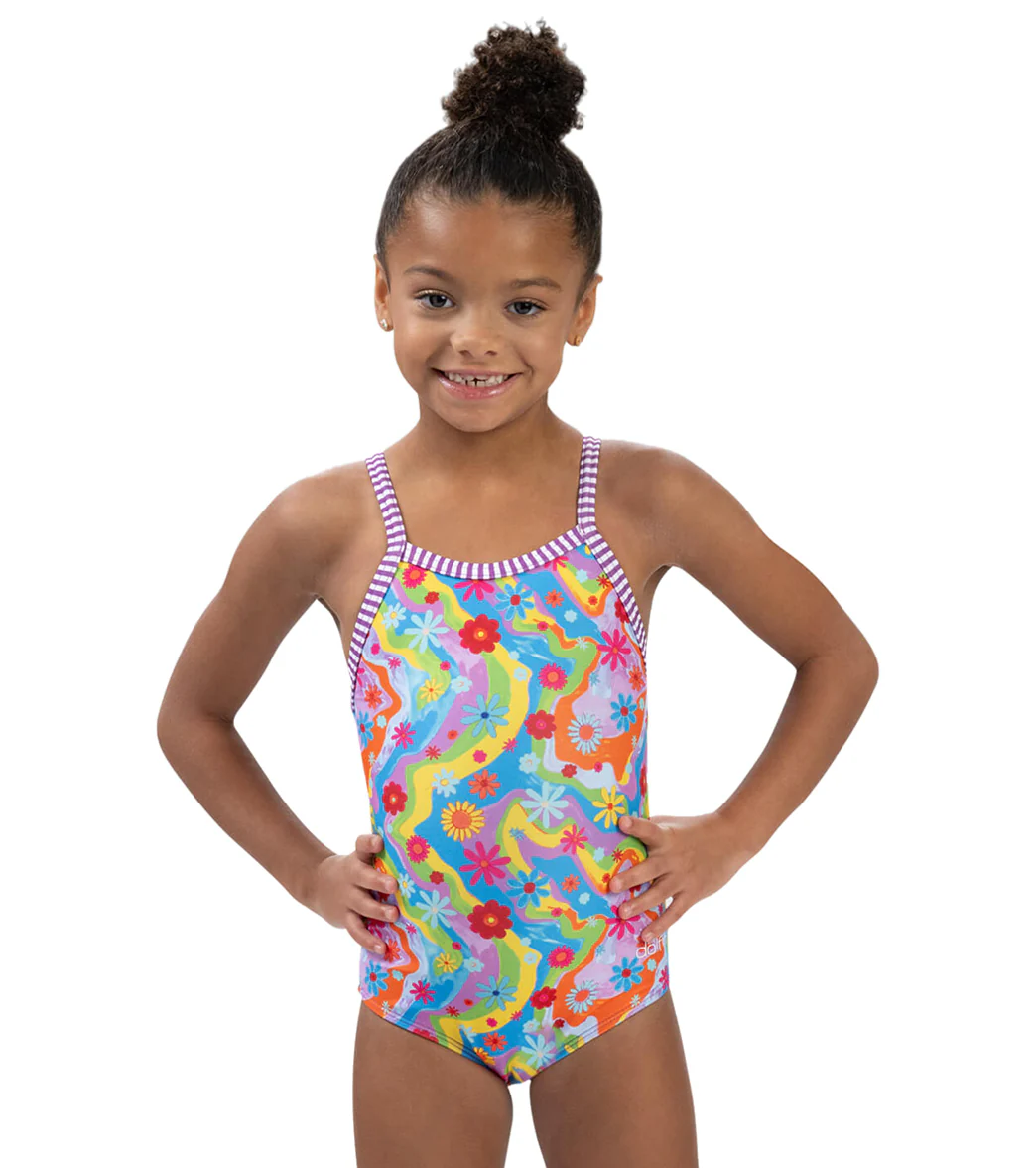 Dolfin Girls' Buttercup Printed One Piece Swimsuit (Toddler, Little Kid) - Image 5