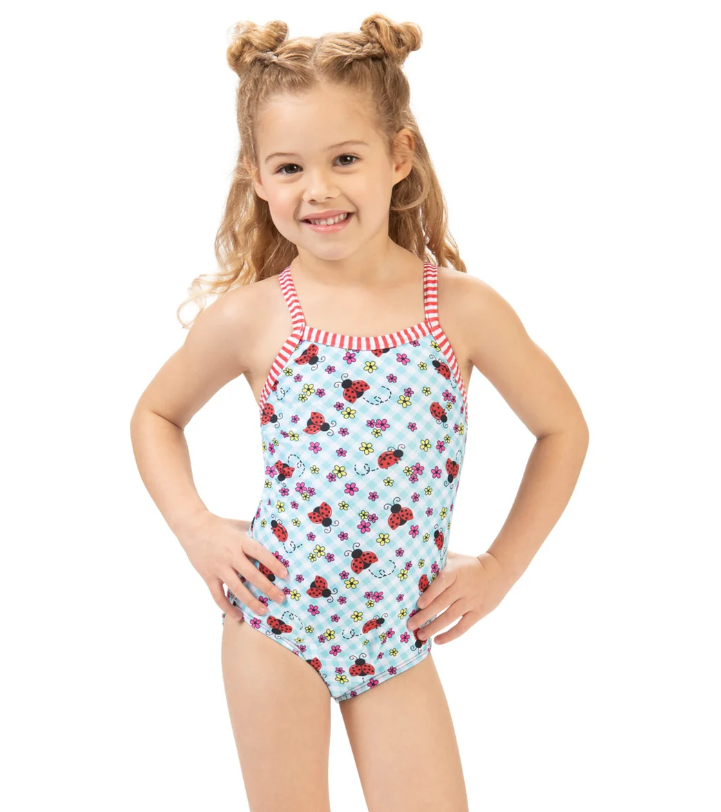 Dolfin Girls' Dottie One Piece Swimsuit (Toddler, Little Kid) - Image 6