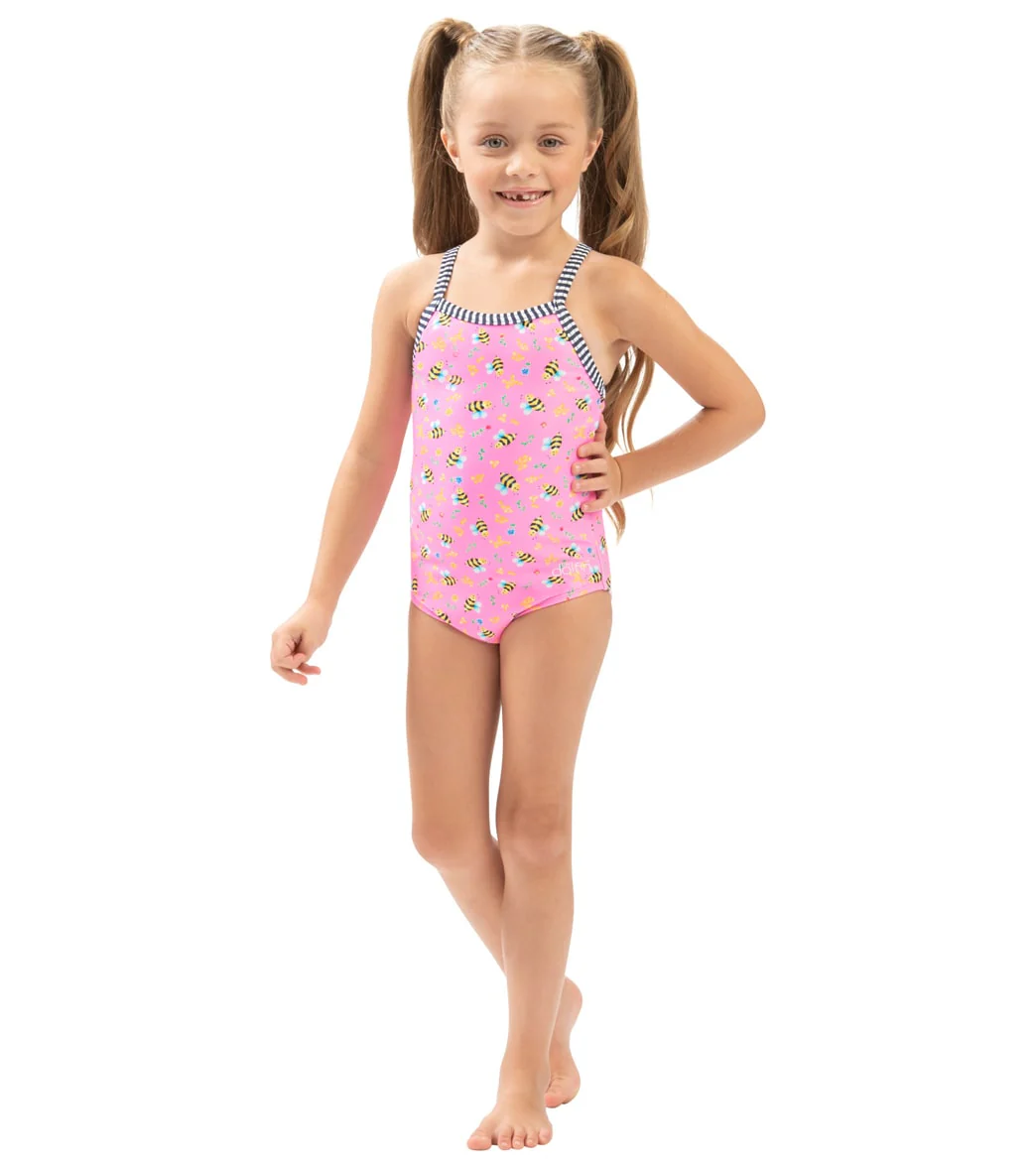 Dolfin Girls' Furmaids Printed One Piece Swimsuit (Toddler, Little Kid) - Image 8