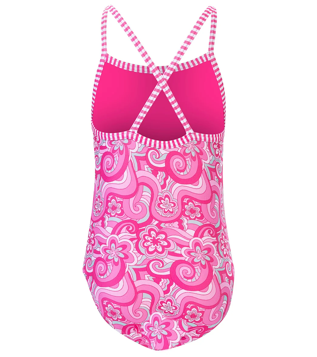 Dolfin Girls' Sunny Daze Printed One Piece Swimsuit (Big Kid) - Image 5