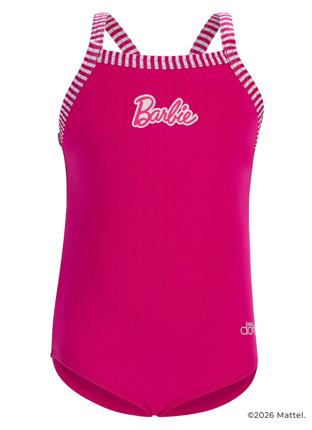 Dolfin Little Dolfin X Barbie Girls' Solid One Piece Swimsuit (Toddler, Little Kid) - Image 2