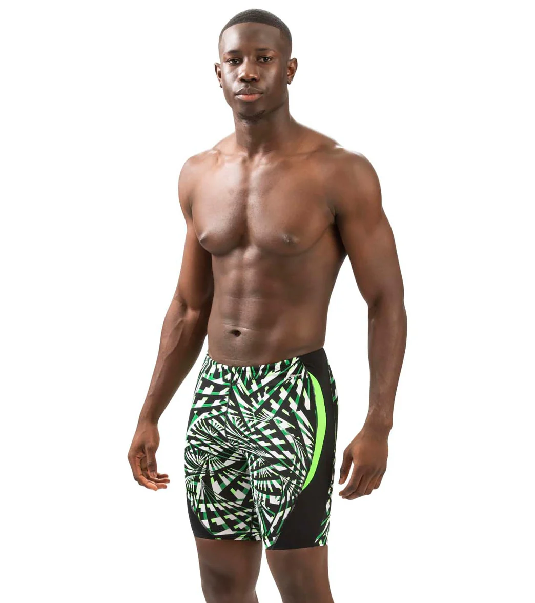 Dolfin Men's Reliance Atomic Print Color Block Jammer Swimsuit - Image 19