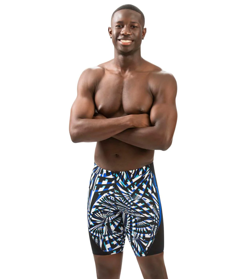 Dolfin Men's Reliance Atomic Print Color Block Jammer Swimsuit - Image 2