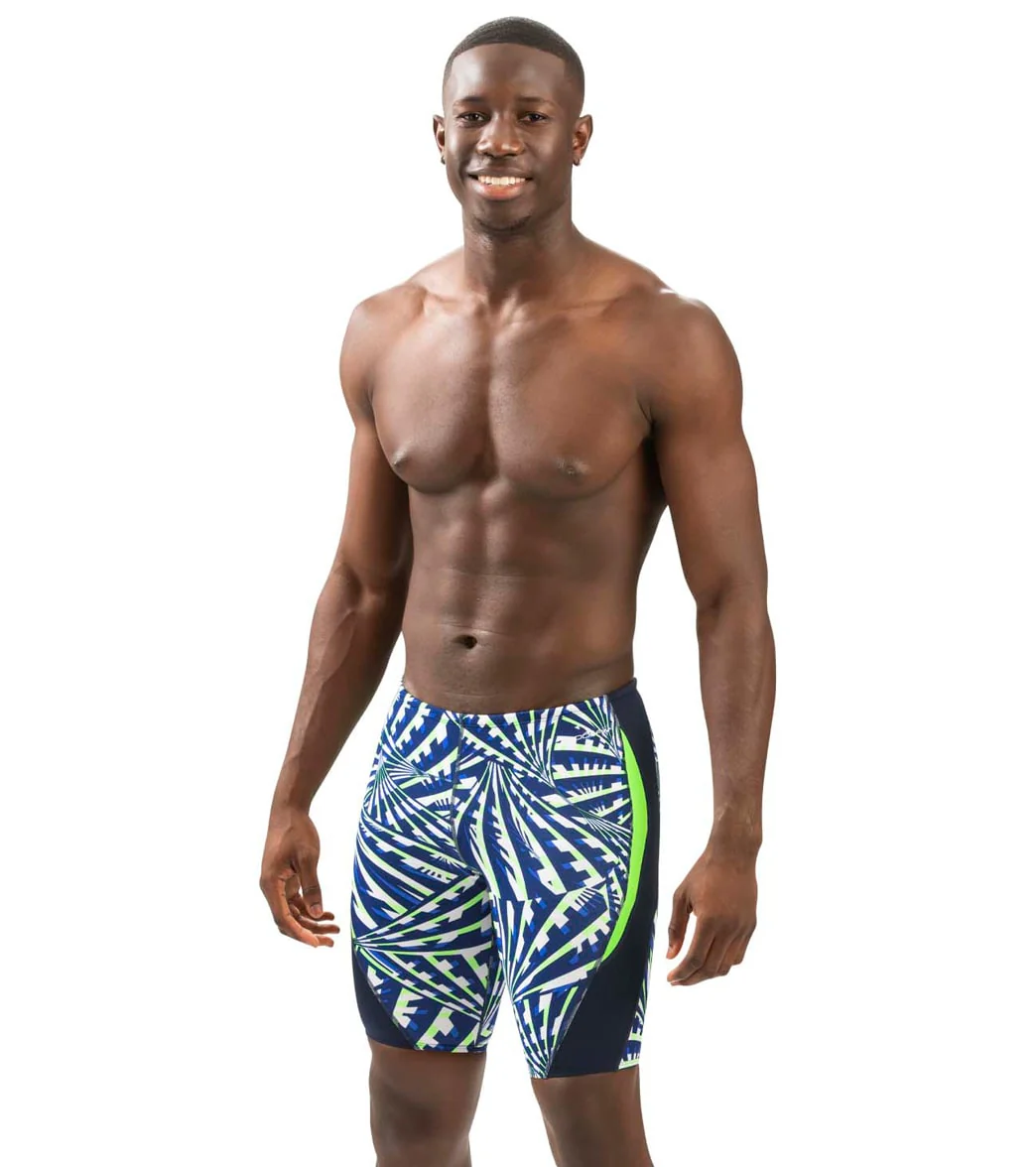 Dolfin Men's Reliance Atomic Print Color Block Jammer Swimsuit - Image 6