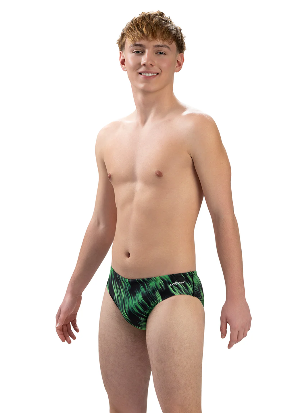 Dolfin Men's Reliance Flash Asymmetrical Racer Brief Swimsuit
