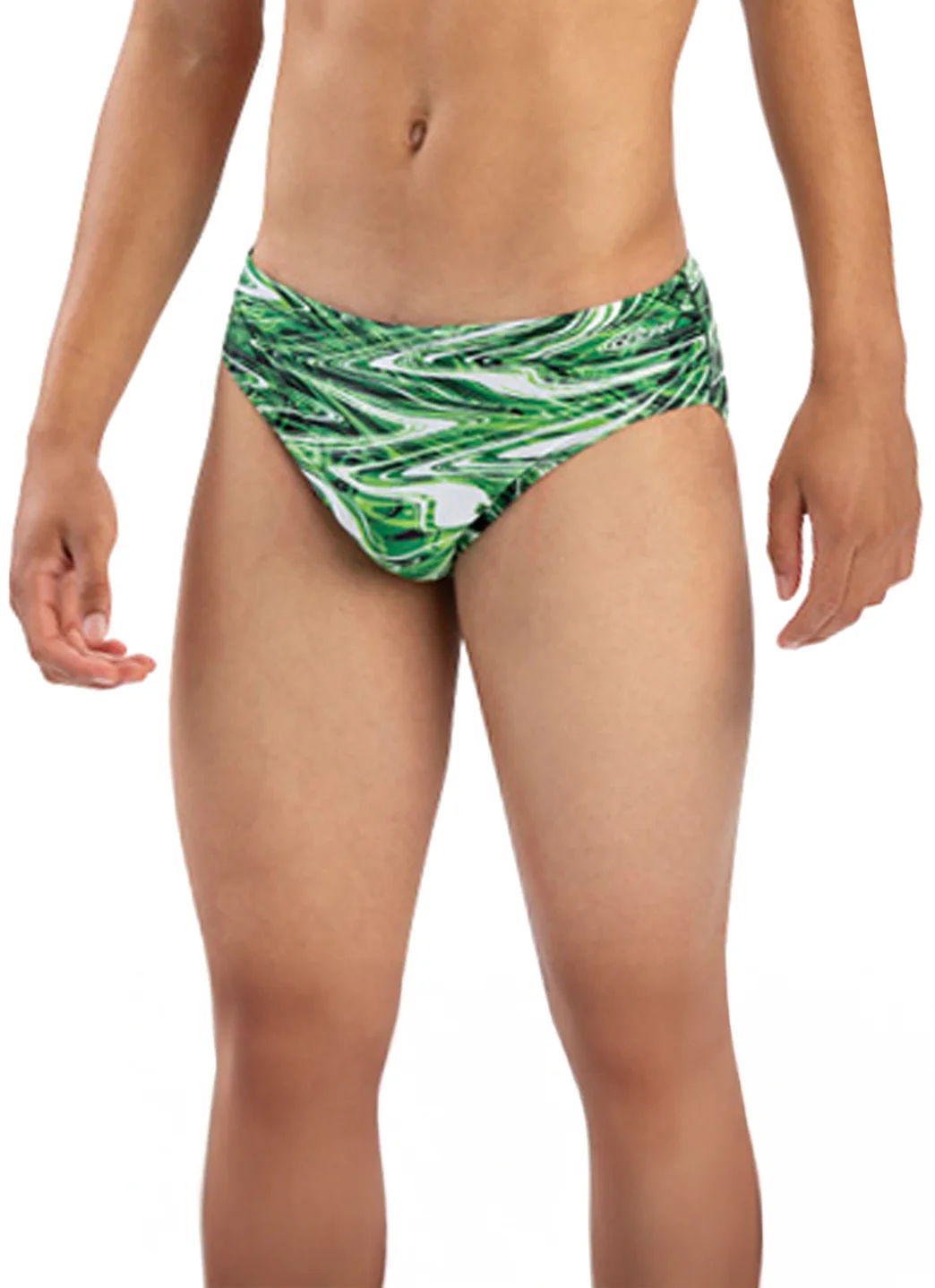 Dolfin Men's Reliance Jet Stream All-Over Print Racer Brief Swimsuit - Image 10