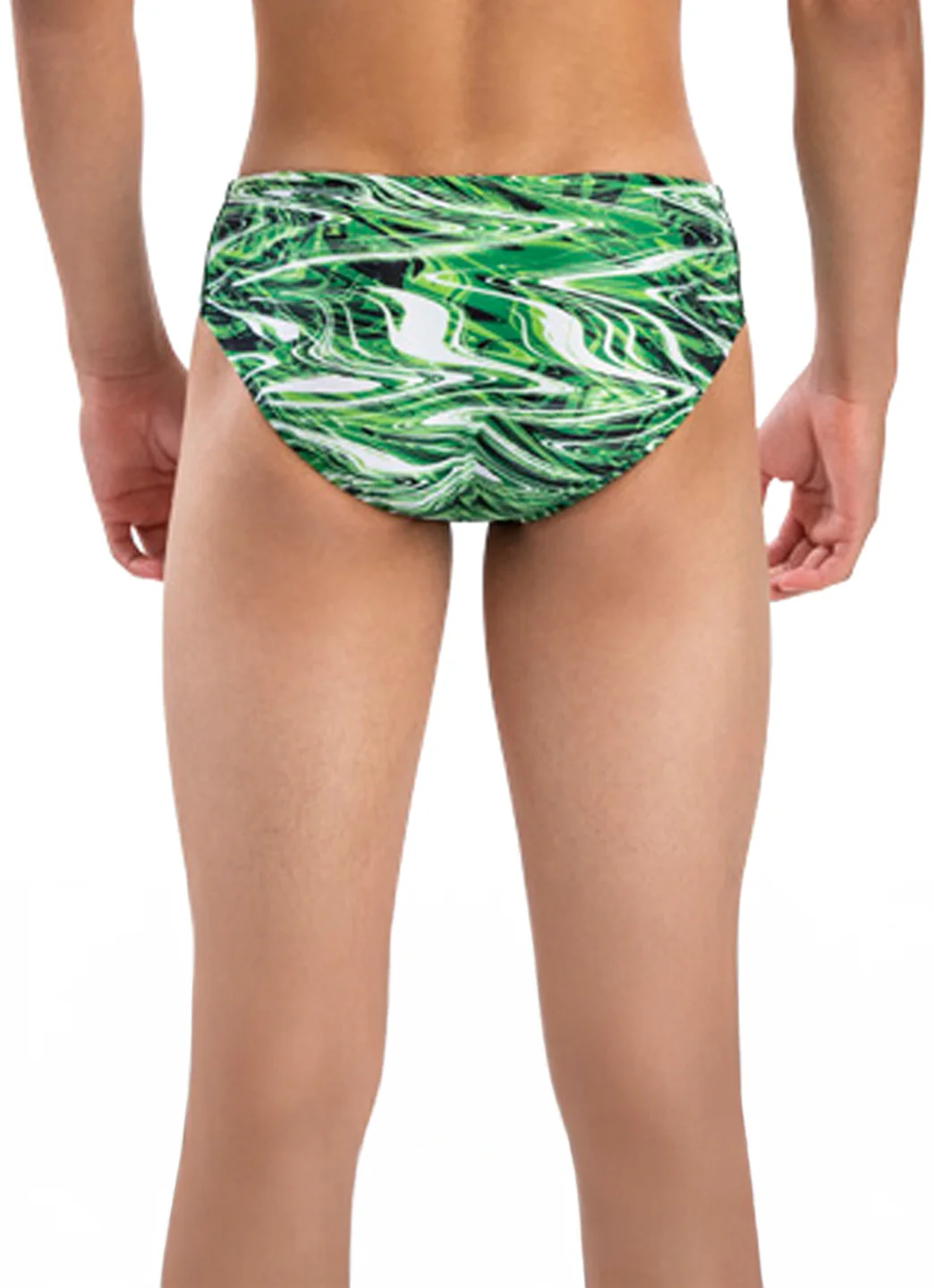 Dolfin Men's Reliance Jet Stream All-Over Print Racer Brief Swimsuit - Image 12