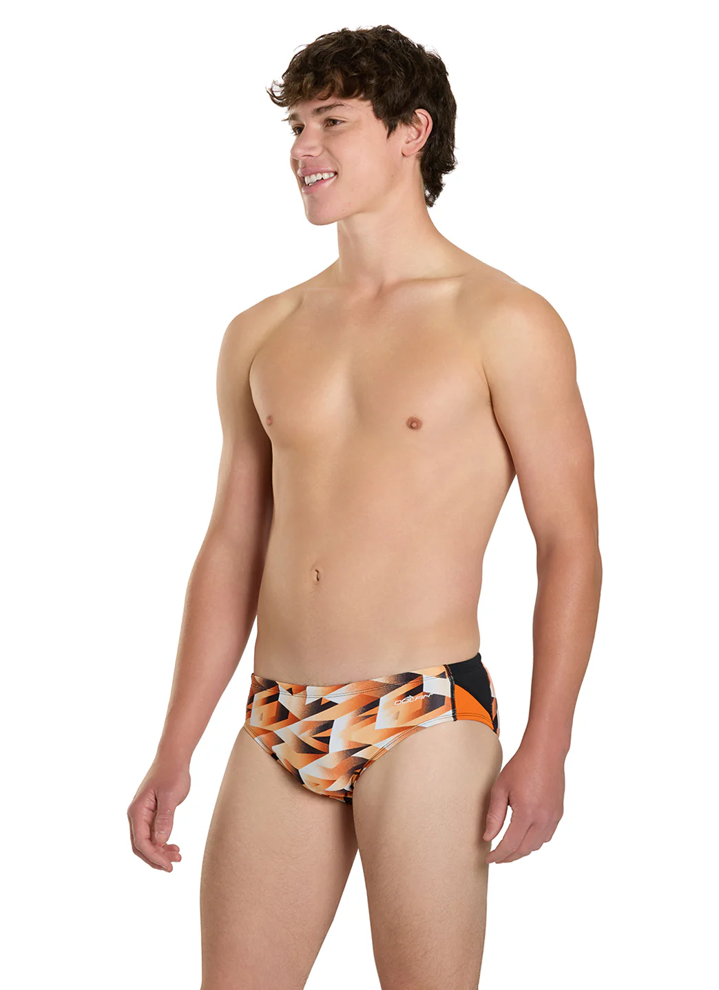 Dolfin Men's Reliance Molten Print Spliced Racer Brief Swimsuit - Image 36