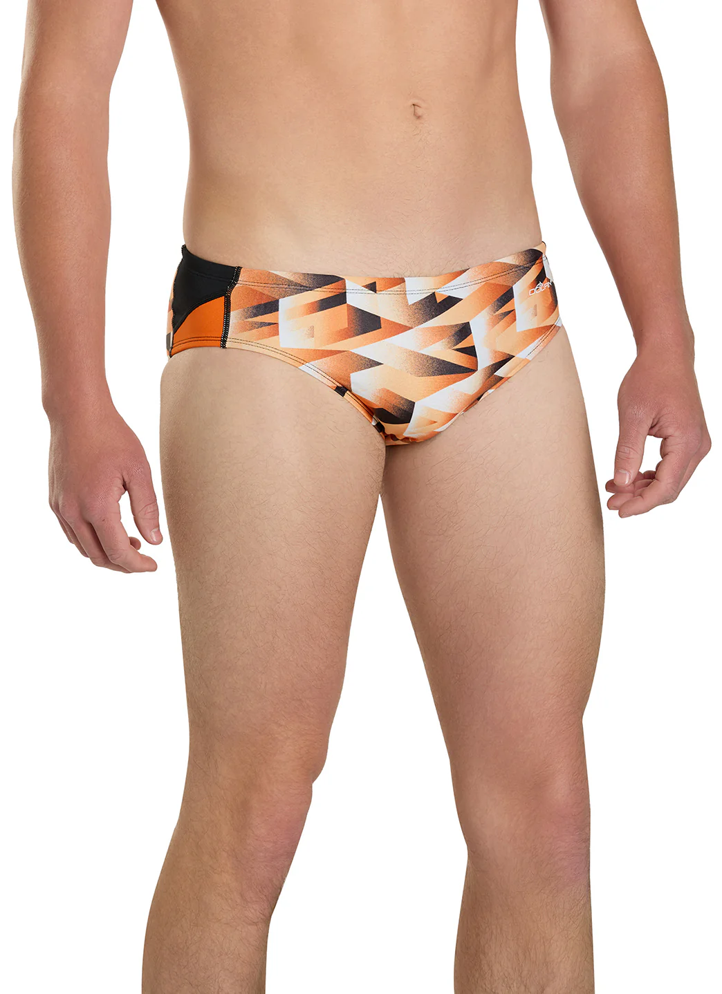 Dolfin Men's Reliance Molten Print Spliced Racer Brief Swimsuit - Image 38