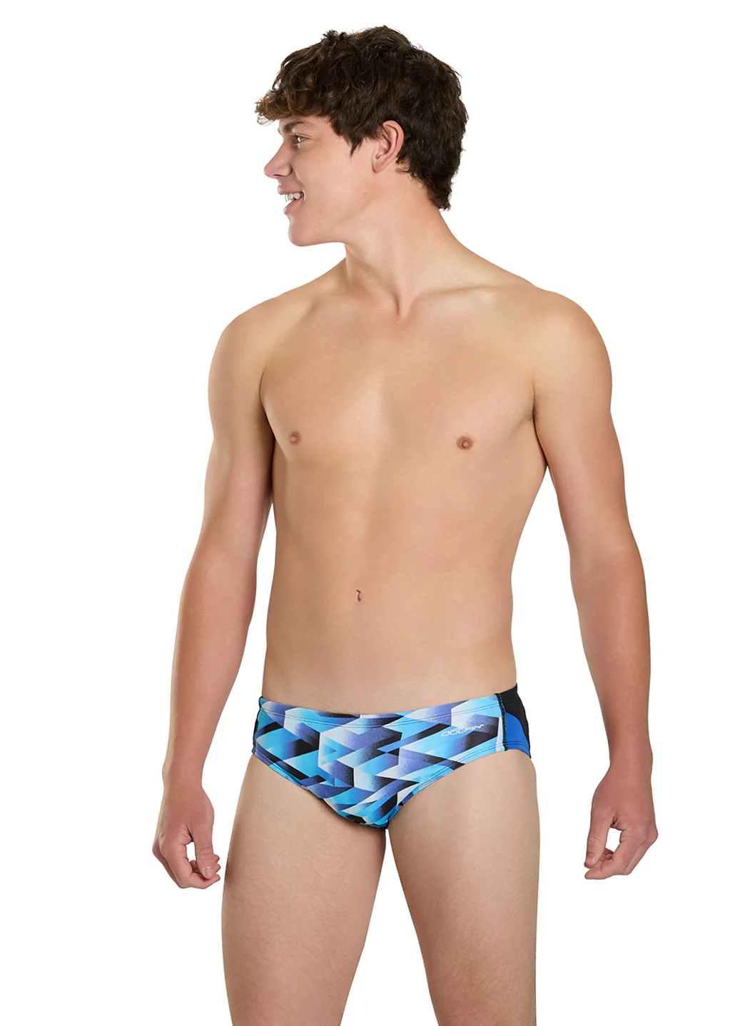 Dolfin Men's Reliance Molten Print Spliced Racer Brief Swimsuit - Image 46