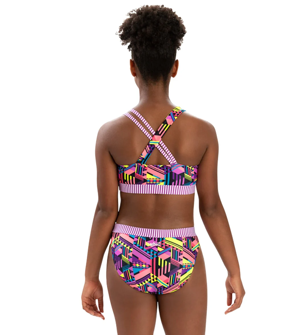 Dolfin Uglies Women's Asymmetrical Two Piece Work Out Swimsuit - Image 26