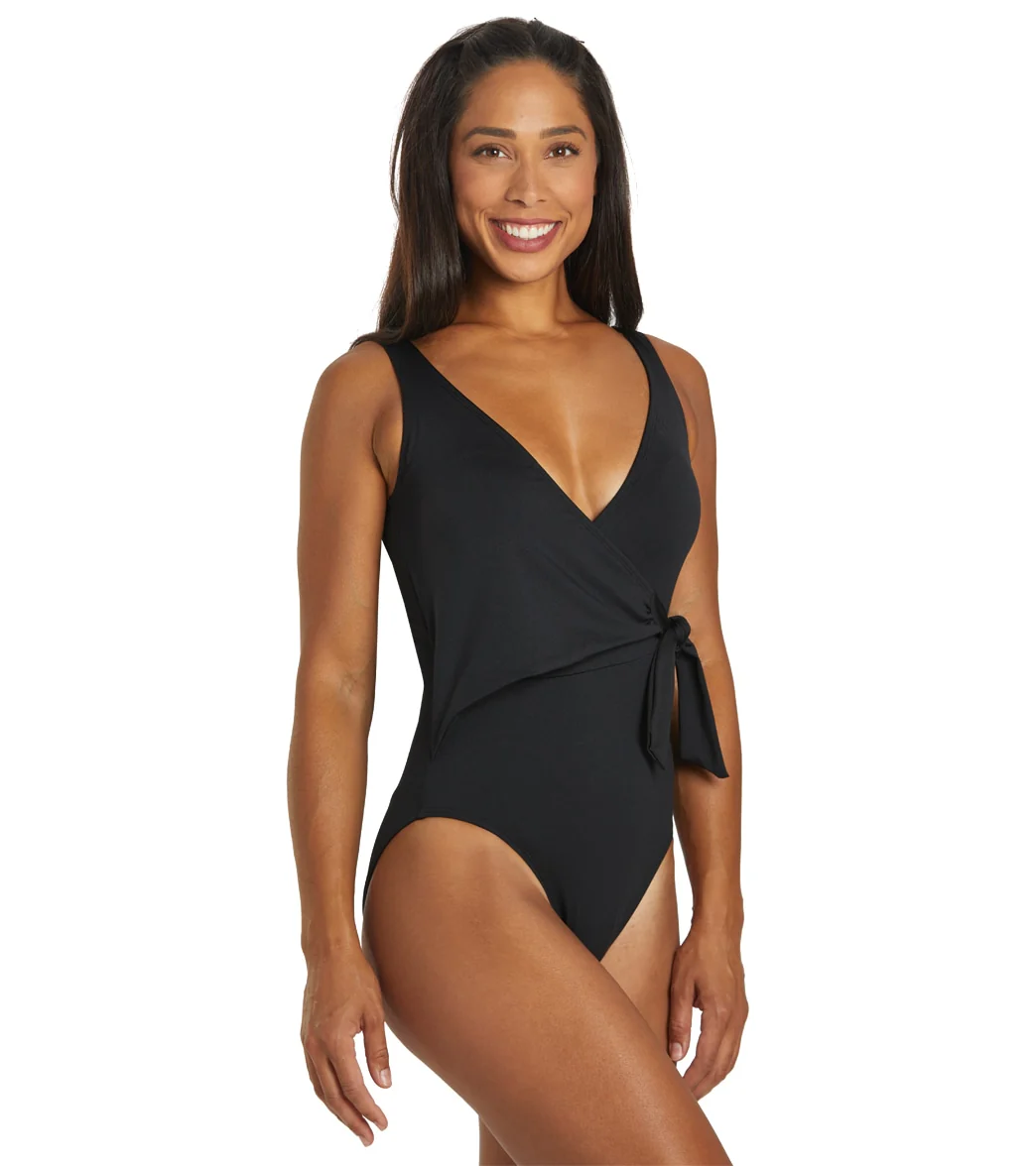 Dolfin Women's Aquashape Moderate Wrap One Piece Swimsuit - Image 2