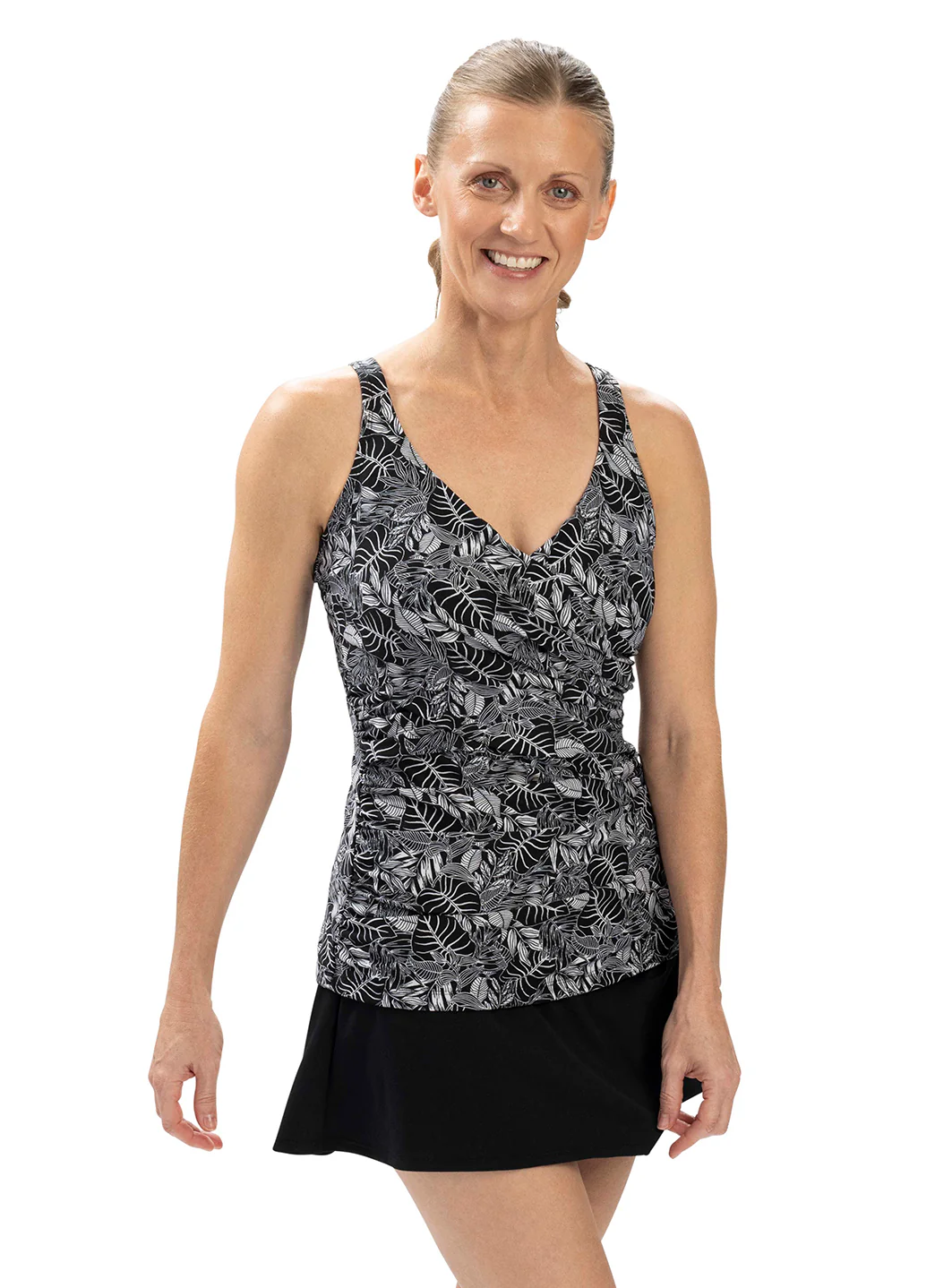 Dolfin Women's Aquashape Print Wrap Front Tankini Top - Image 3