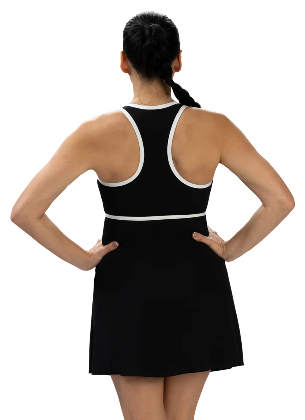 Dolfin Women's Aquashape Zip Front Fit and Flare Swim Dress - Image 3