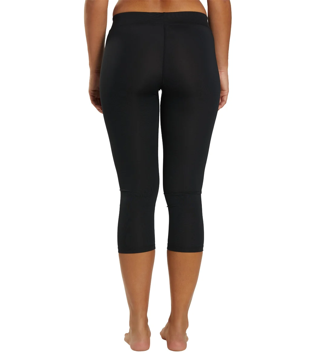 Dolfin Women's Solid Aqua Swim Capri Leggings - Image 3