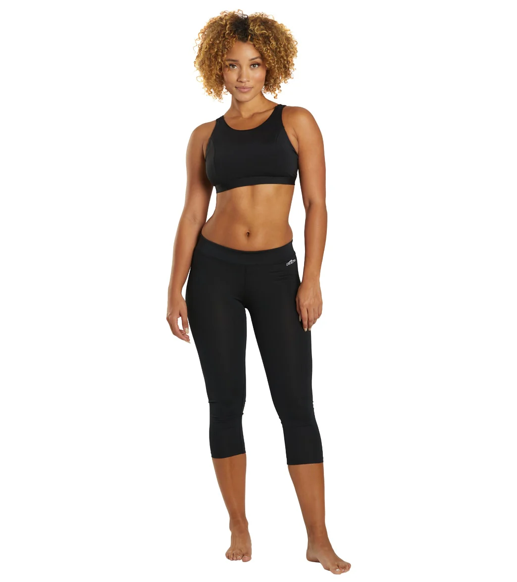 Dolfin Women's Solid Aqua Swim Capri Leggings - Image 4