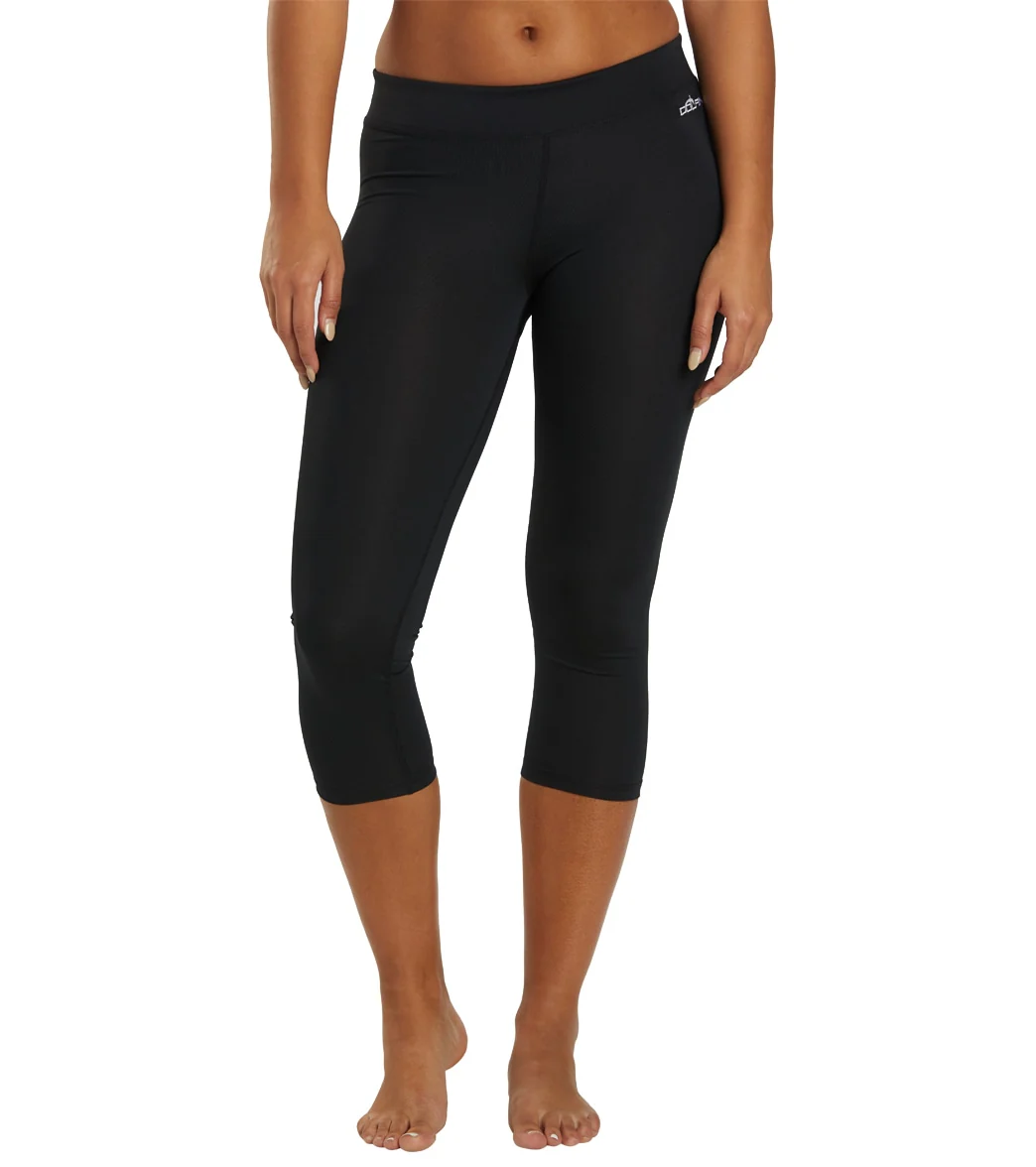 Dolfin Women's Solid Aqua Swim Capri Leggings - Image 7