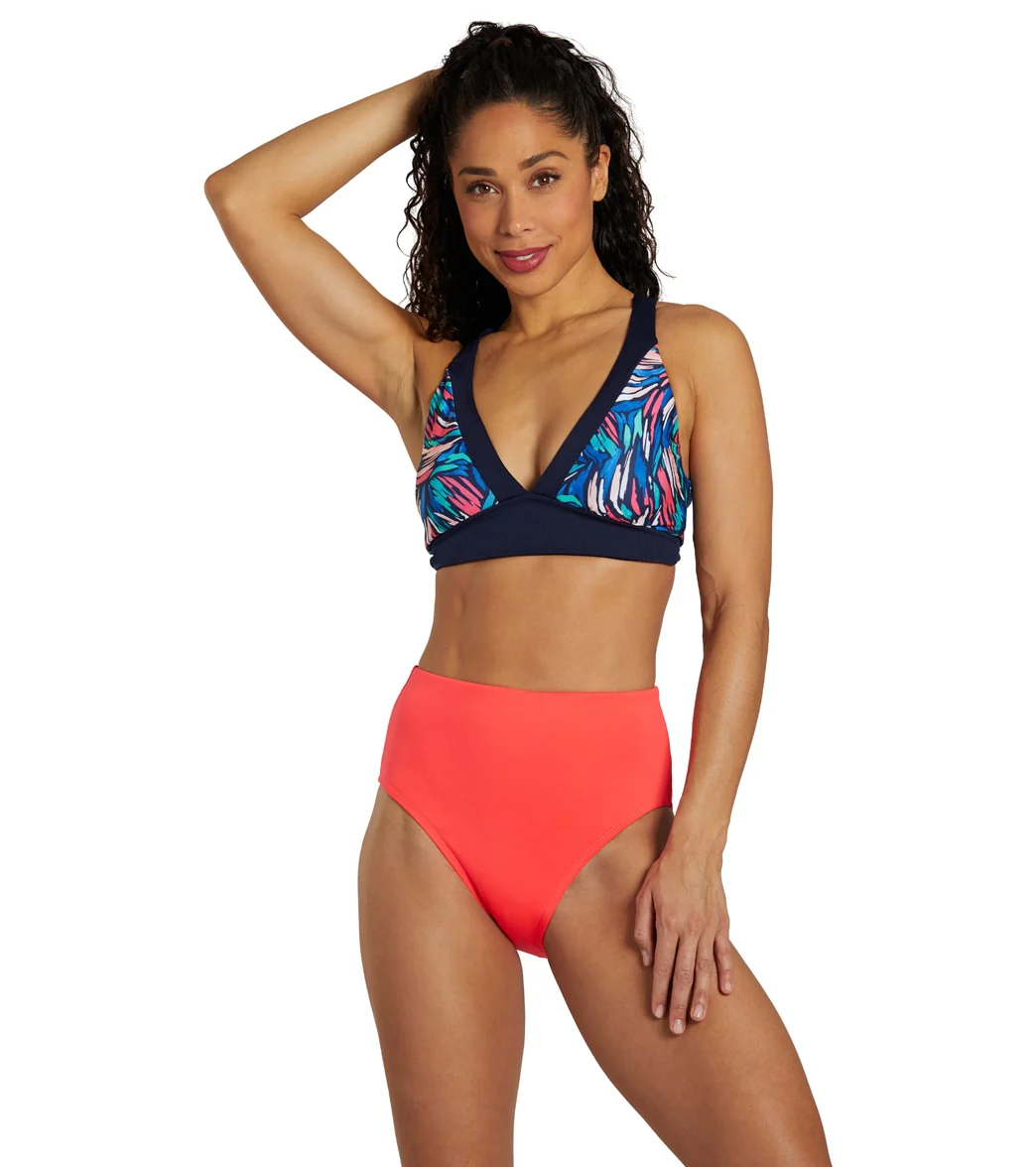 Dolfin Women's Solid High Waist Contemporary Bikini Bottom - Image 4