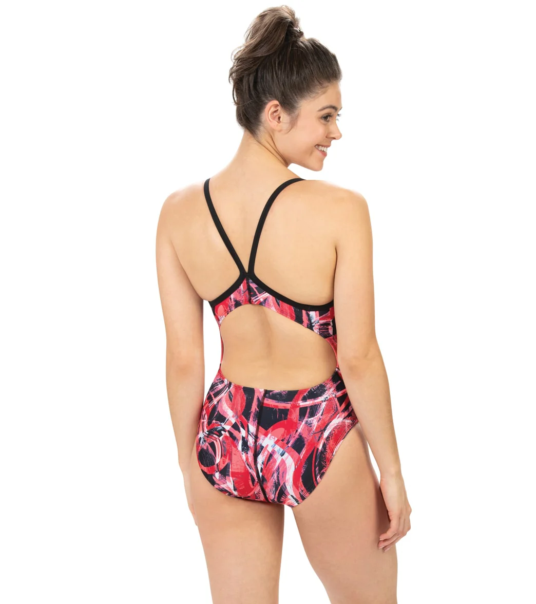 Dolfin Women's XtraSleek Eco Supernova V-2 Back One Piece Swimsuit - Image 14
