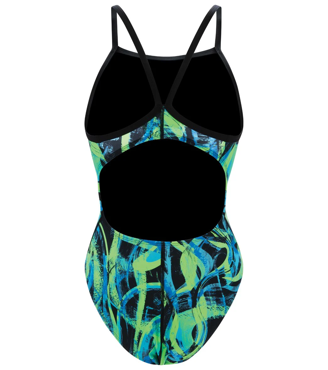 Dolfin Women's XtraSleek Eco Supernova V-2 Back One Piece Swimsuit - Image 4